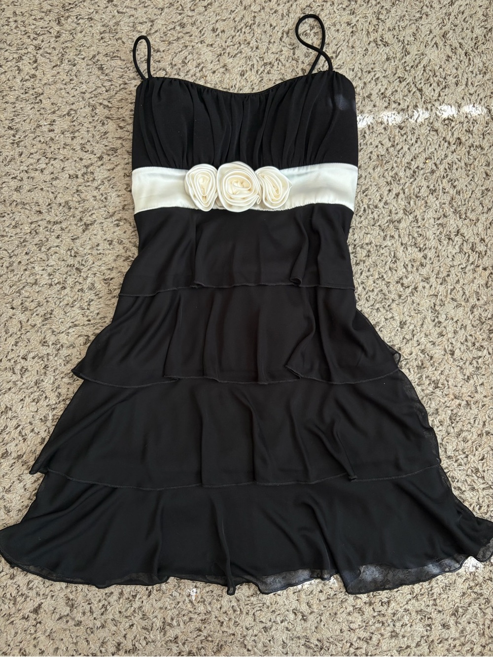 Y2k 2000s Ruffled Rose Babydoll Dress
